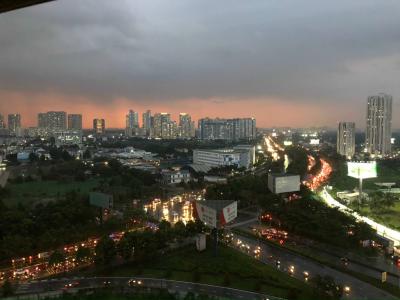 view cảnh ĐÊM Căn hộ The Sun Avenue  Căn hộ The Sun Avenue 3 phòng ngủ nội thất đầy đủ