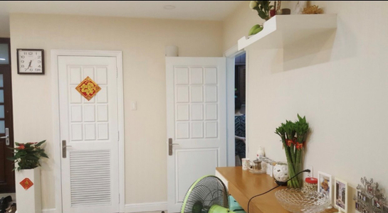 phòng khách căn hộ HimLam Residence Căn hộ Him Lam Riverside tầng 3 cửa hướng Đông Nam, đầy đủ nội thất.