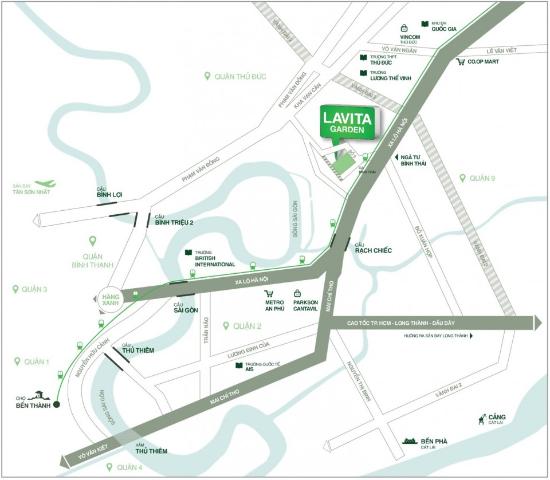 Lavita Garden - Vị trí Lavita Garden