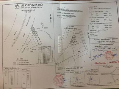 Bản vẽ đất nền Quận 9 Đất nền mặt tiền đường Nguyễn Thị Tư, diện tích 122.2m2 vuông đẹp.