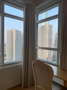 View cửa sổ Saigon Pearl Quận Bình Thạnh Căn hộ Saigon Pearl đầy đủ nội thất, view thành phố