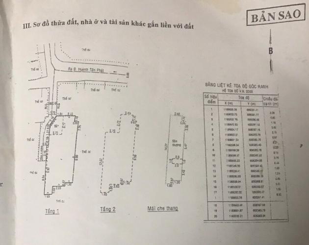 Bản vẽ sổ hồng Bán nhà phố 83.8m2, có phòng cho thuê đường Trần Văn Khánh Quận 7