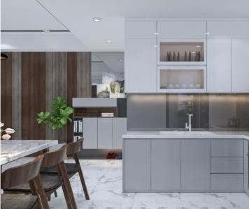 phòng bếp căn hộ midtown Căn hộ Phú Mỹ Hưng Midtown tầng trung, nội thất sang trọng.