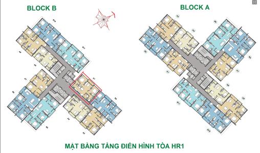 Layout B19.01 Block B Eco Green Saigon Căn hộ Eco Green Saigon 2 phòng ngủ thiết kế hiện đại đầy đủ nội thất