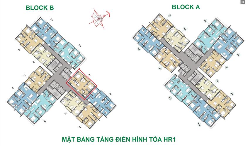 Layout B19.01 Block B Eco Green Saigon Căn hộ Eco Green Saigon 2 phòng ngủ thiết kế hiện đại đầy đủ nội thất