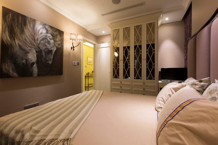 Phòng ngủ căn hộ Vinhomes Golden River Căn hộ Vinhomes Golden River hướng Tây Nam, diện tích 61.4m²
