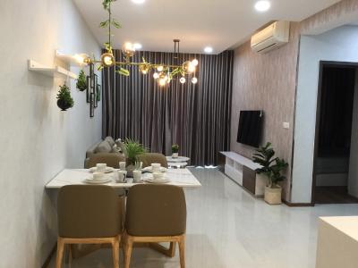 Phòng khách One Verandah Quận 2 Căn hộ One Verandah hướng ban công đông bắc đầy đủ nội thất diện tích 76m²