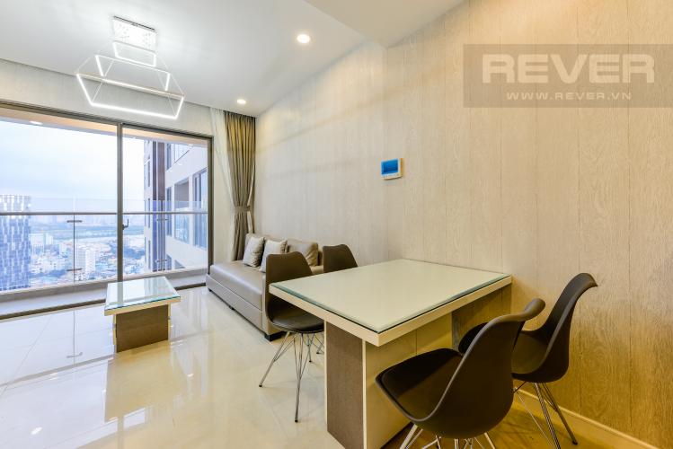 Bàn ăn Cho thuê căn hộ Masteri Millennium tầng cao 2PN view sông