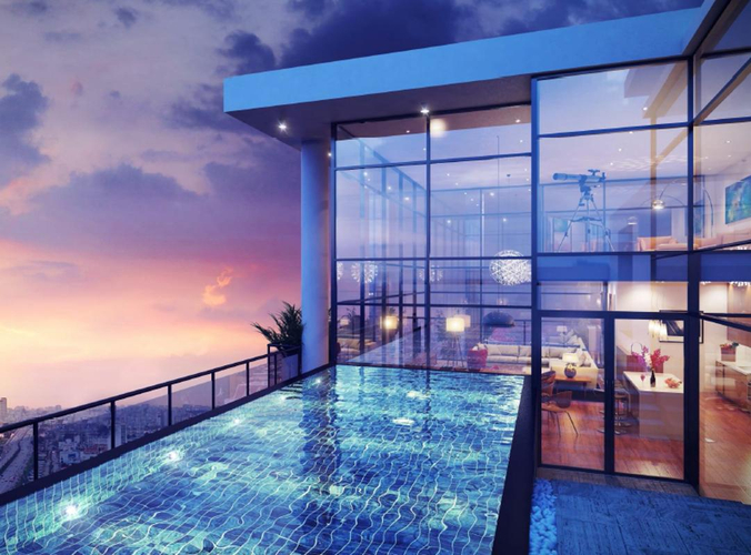 Gateway Thảo Điền - Hồ bơi penthouse mẫu