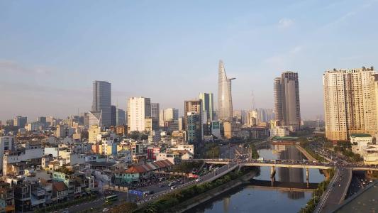 View Masteri Millennium, Quận 4 Căn hộ Masteri Millennium Tầng Trung View thành phố