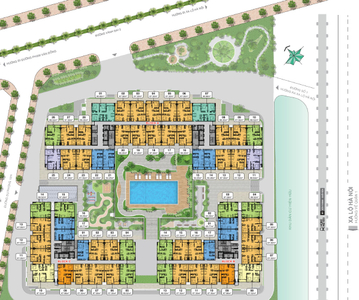 Căn hộ Charm City, Dĩ An Căn hộ tầng 25 Charm City cửa hướng Bắc, ban công đón gió thoáng mát.