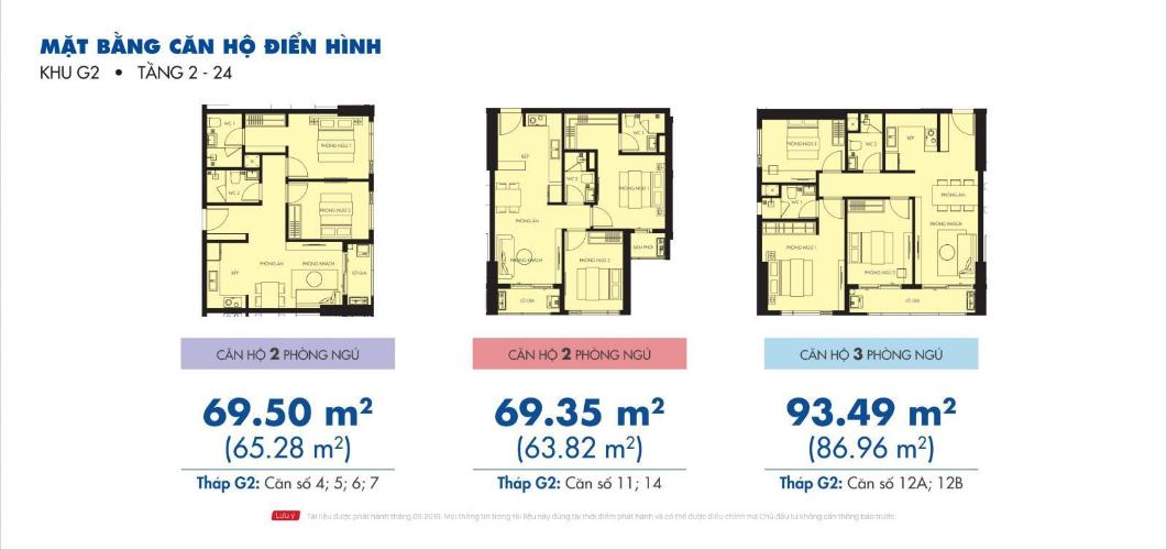 Mặt bằng căn hộ Căn hộ Sunrise Riverside tầng trung, đầy đủ nội thất