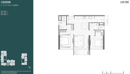 Layout căn hộ Empire City, Quận 2 Căn hộ Empire City tầng 5 ban công rộng rãi, phòng khách đón gió mát.