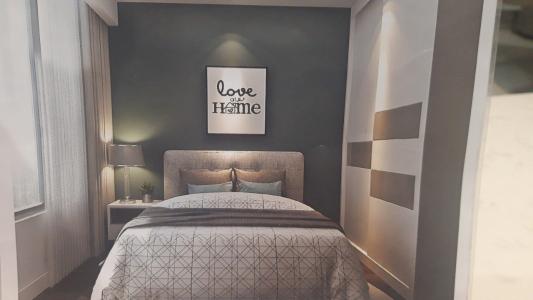 Phòng ngủ căn hộ The Tresor, Quận 4 Căn hộ The Tresor đầy đủ nội thất hiện đại, view tầng cao đón gió.