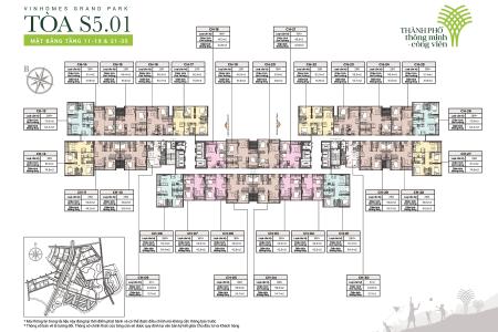 Layout tầng căn hộ Vinhomes Grand Park , Quận 9 Căn hộ Vinhomes Grand Park cửa hướng Tây Bắc, view nội khu yên tĩnh.