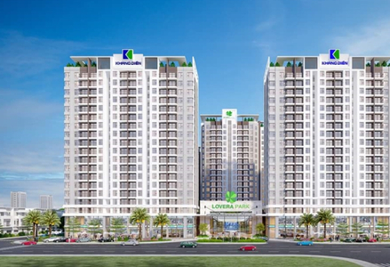 Căn hộ Lovera Vista, Huyện Bình Chánh Căn hộ Lovera Vista hướng ban công tây bắc nội thất cơ bản diện tích 65m²