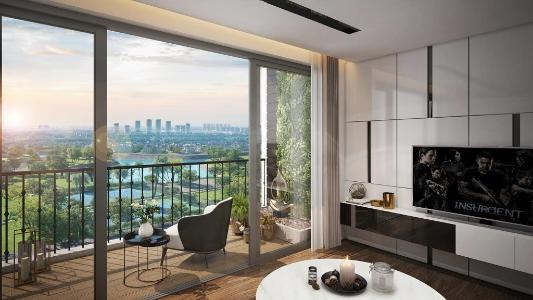Nhà mẫu Vinhomes Grand Park, Quận 9 Căn hộ Vinhomes Grand Park nội thất cơ bản, ban công view Đông Nam