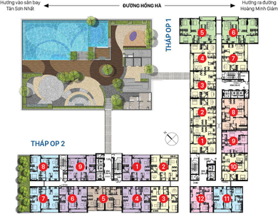 Mặt bằng chung Orchard Parkview, Quận Phú Nhuận Căn hộ Orchard Parkview tầng 9 diện tích 85m2, không có nội thất.