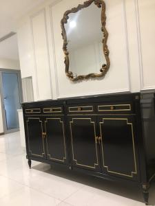 Phòng khách Căn hộ Vinhomes Central Park Căn hộ Vinhomes Central Park đầy đủ nội thất, tầng trung