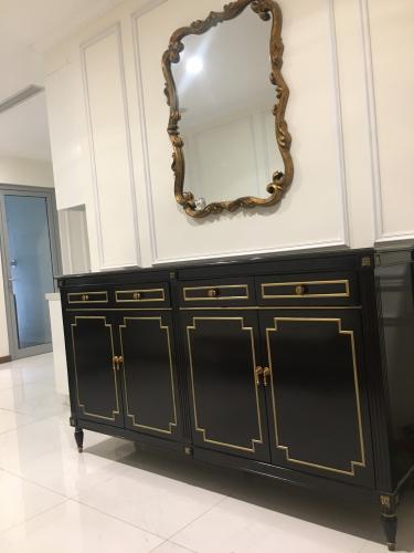 Phòng khách Căn hộ Vinhomes Central Park Căn hộ Vinhomes Central Park đầy đủ nội thất, tầng trung