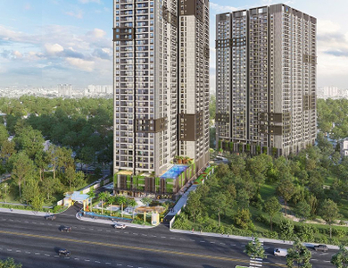 Opal Boulevard, Dĩ An Căn hộ Opal Boulevard tầng 30 view đón gió thoáng mát, nội thất cơ bản.