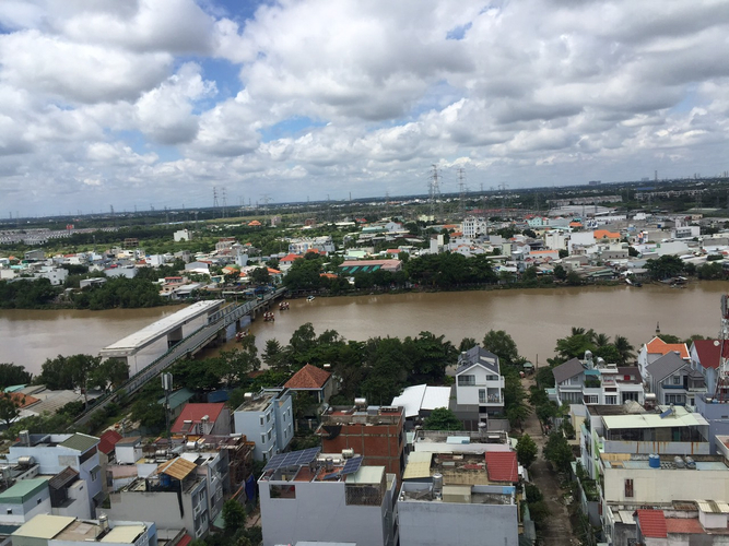 view căn hộ Belleza Căn hộ Bellaza Apartment diện tích 70m2, không gian thoáng đãng.