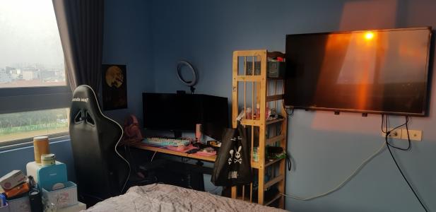 Phòng ngủ căn hộ Happy City, Huyện Bình Chánh Căn hộ Happy City tầng thấp nội thất cơ bản, tiện ích đầy đủ.