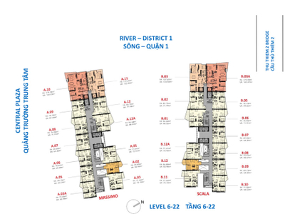 Căn hộ The Metropole Thủ Thiêm nội thất cơ bản diện tích 70.68m²