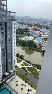 View căn hộ Conic Riverside, Quận 8 Căn hộ Conic Riverside view nội khu hồ bơi, nội thất cơ bản.