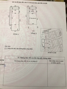 Nhà phố Quận 5 Nhà phố kết cấu 1 trệt, 1 lầu diện tích 52.4m2 không có nội thất.