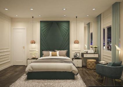 Căn hộ Paris Hoàng Kim, Quận 2 Căn hộ Paris Hoàng Kim có 3 phòng ngủ, nội thất cơ bản.