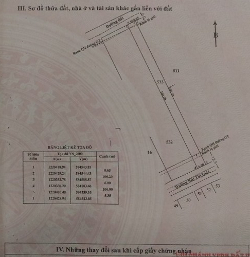 Bản vẽ đất nền Huyện Củ Chi Đất nền diện tích 2700m2 vuông đẹp, khu vực dân cư đông đúc.