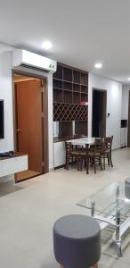 Nội thất River Panorama Căn hộ River Panorama tầng 18 cửa hướng Bắc, đầy đủ nội thất.