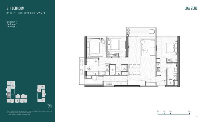 Layout căn hộ Empire City, Quận 2 Căn hộ cao cấp Empire City tầng thấp, tiện di chuyển.