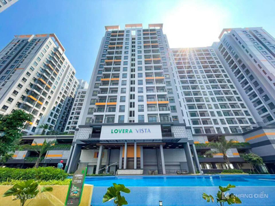 Lovera Vista, Huyện Bình Chánh Căn hộ Lovera Vista tầng 11 diện tích 65.53m2, ban công hướng Tây Nam.