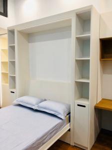 Phòng ngủ căn hộ The Sun Avenue Office-tel tầng thấp The Sun Avenue có thiết kế hiện đại, nội thất đầy đủ