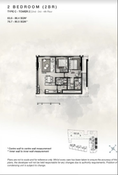 Căn hộ Empire City tầng 2 thiết kế sang trọng, không gian rộng thoáng.