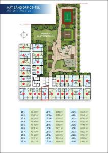 Layout Sunrise Riverside Căn hộ Officetel Sunrise Riverside tầng trung, view đường nội khu.