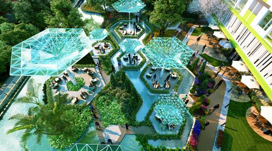 tiện ích Căn hộ Topaz Elite quận 8 Căn hộ Topaz Elite tầng 25 ban công hướng Đông, không nội thất 