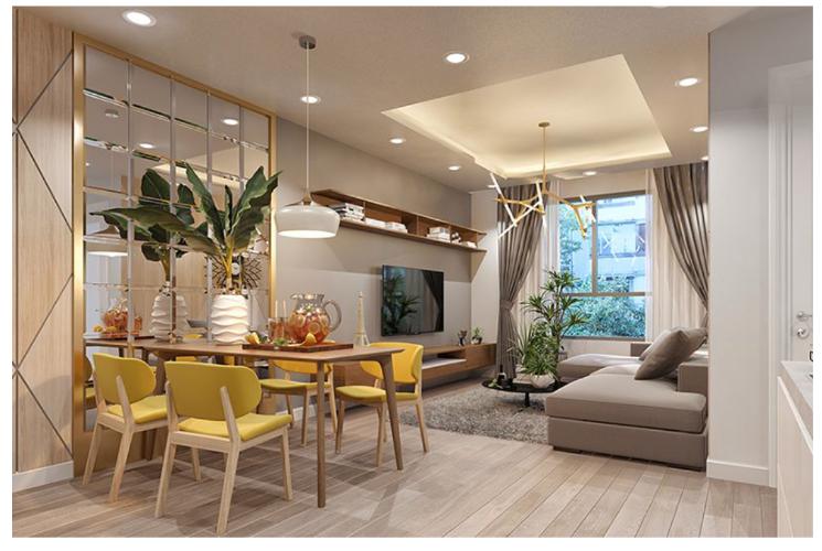 Phối cảnh căn hộ Topaz Elite Căn hộ Topaz Elite tầng cao, ban công hướng Tây Bắc mát mẻ.