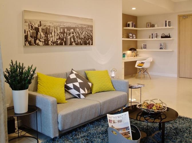 Estella Heights - Phòng khách căn hộ mẫu