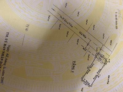 Bản vẽ nhà phố Quận Gò Vấp Nhà phố hướng Tây Bắc hẻm xe hơi, cách chợ Hạnh Thông Tây 1km.