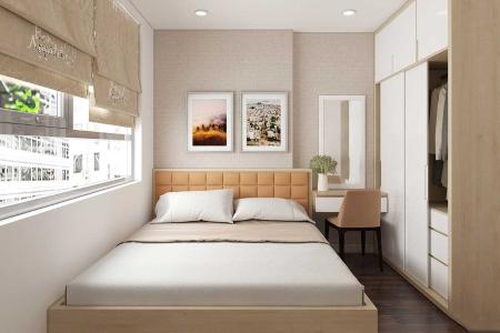 Phòng ngủ căn hộ West Gate Park, Bình Chánh Căn hộ West Gate Park view đón gió mát mẽ, nội thất cơ bản.