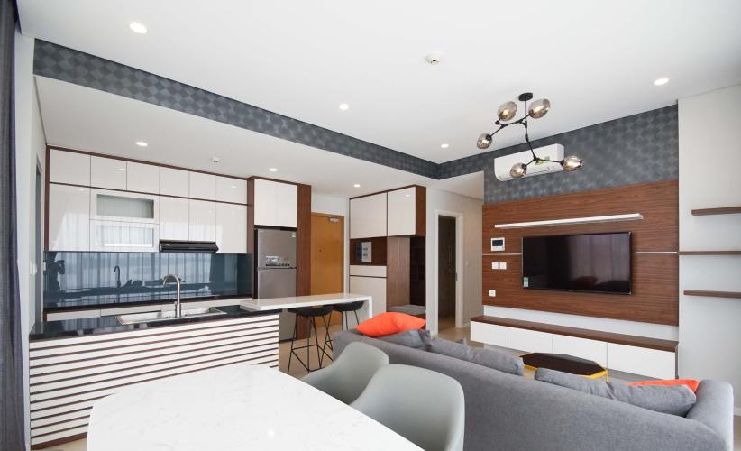 Phòng khách Diamond Island, Quận 2 Căn hộ Diamond Island hướng Đông Nam, đầy đủ nội thất.