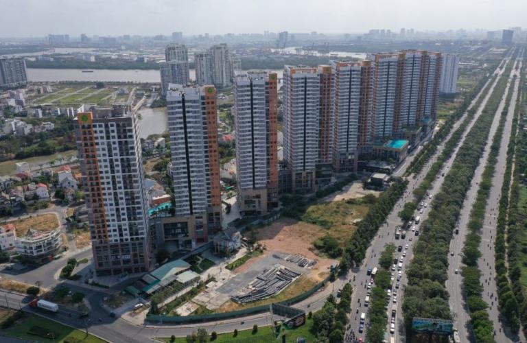 the sun avenue Căn hộ The Sun Avenue hướng ban công tây nam đầy đủ nội thất diện tích 109m²