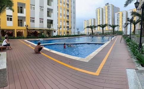 Hồ bơi City Gate, Quận 8 Căn hộ City Gate tầng trung có 2 phòng ngủ, đầy đủ nội thất.