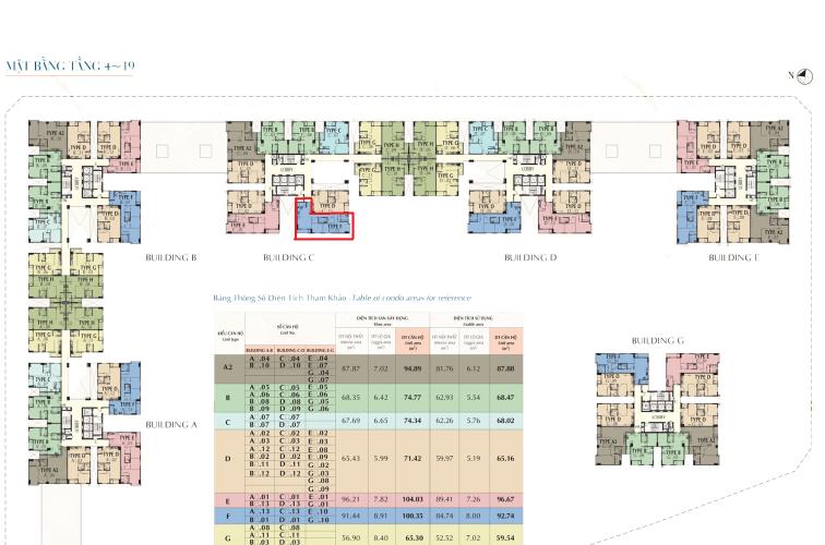 Vị trí căn hộ Căn hộ Saigon South Residence tầng trung, bàn giao thô