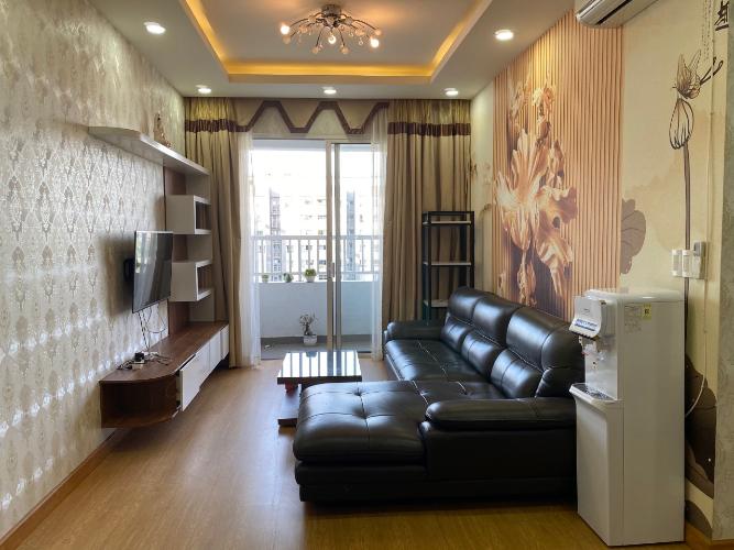 Phòng khách Lexington Residence Quận 2 Căn hộ Lexington Residence tầng cao, sàn lót gỗ, đủ nội thất.