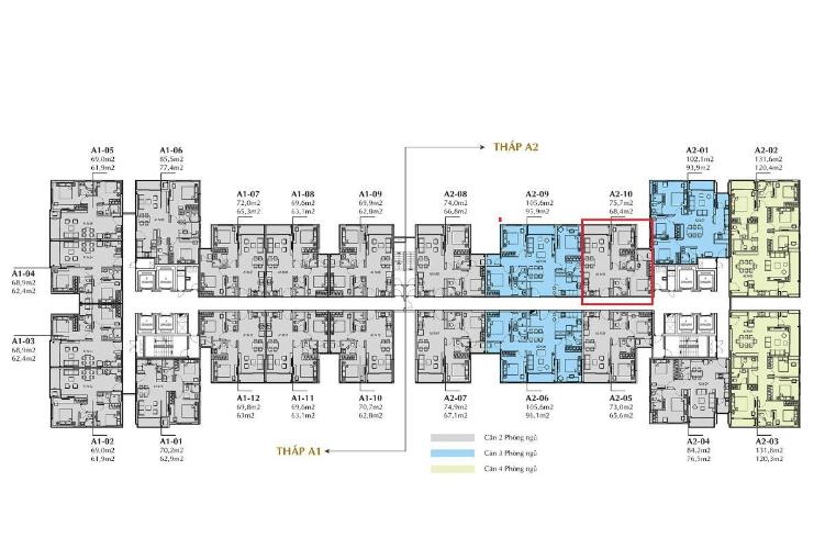 Layout căn hộ Sunshine City Saigon Căn hộ Sunshine City Sài Gòn tầng trung, view Phú Mỹ Hưng.