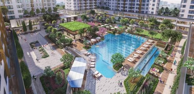 Tiện ích căn hộ Bcons Garden , Dĩ An Căn hộ Bcons Garden cửa chính hướng Đông đón gió mát mẻ, nội thất mới tinh.